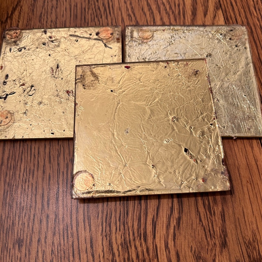 Red Glass Coasters - Picture 5 of 5